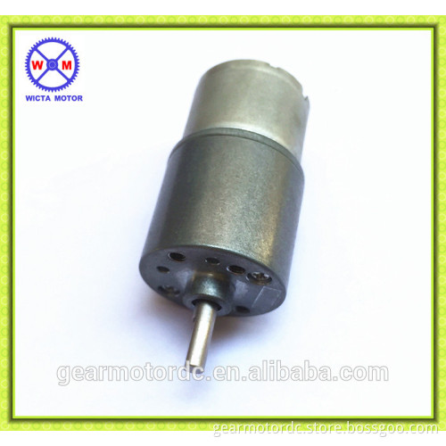 Reversible carbon brush low rpm 3v micro spur dc gear reductor